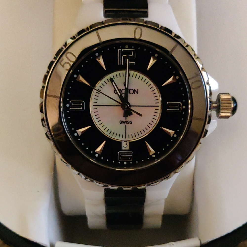 Croton Ceramic Swiss Quartz Watch